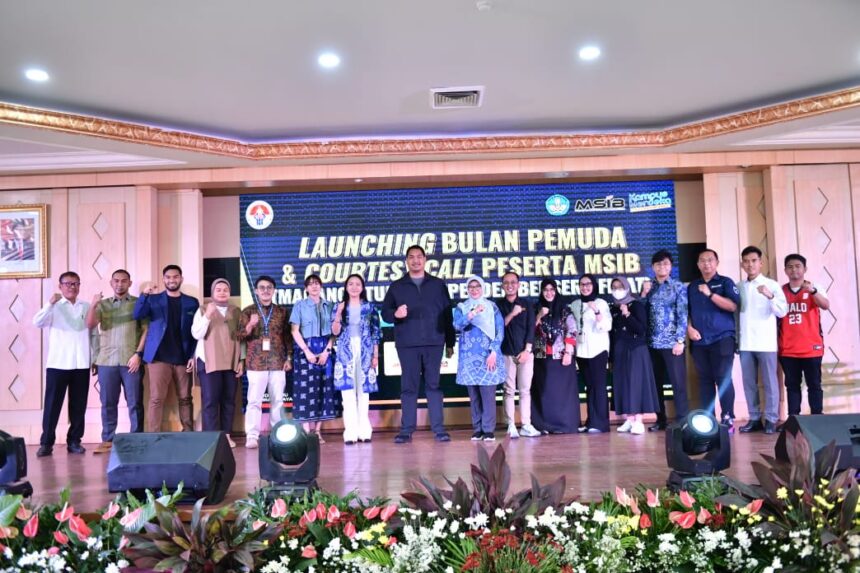 Bulan Pemuda 2024 secara resmi diluncurkan di Auditorium Wisma Graha Kemenpora RI, Kamis (3/10) pagi. Foto: Ipol