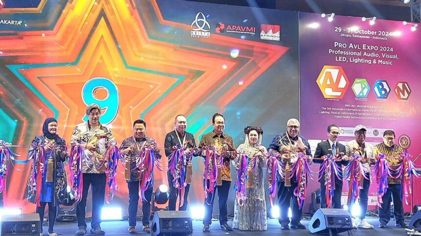 Momen Opening ceremony pameran PRO AVL 2024 di Hall D2 JIEXPO Kemayoran. Foto: ipol.id/Vinolla Romadhona