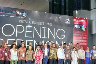 Pameran AllPack dan AllPrint Indonesia 2024 Resmi Dibuka di Jakarta International Expo (JIExpo), Kemayoran, Jakarta Utara. Foto: ipol.id/Vinolla