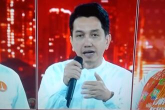 Tiga bacawagub saat melaksanakan debat di JIExpo, Kemayoran, Jakpus.(Foto capture InewsTV)