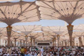 Masjid Nabawi, Madinah, Arab Saudi,