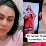 Selebgram Ratu Entok Minta maaf. Foto: TikTok, @ratuentokolshop (tangkap layar)