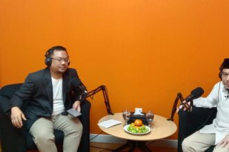 Cawagub nomor urut 1, Suswono saat melakukan Podcast Si Ipol.(Foto sofian/ipol.id)