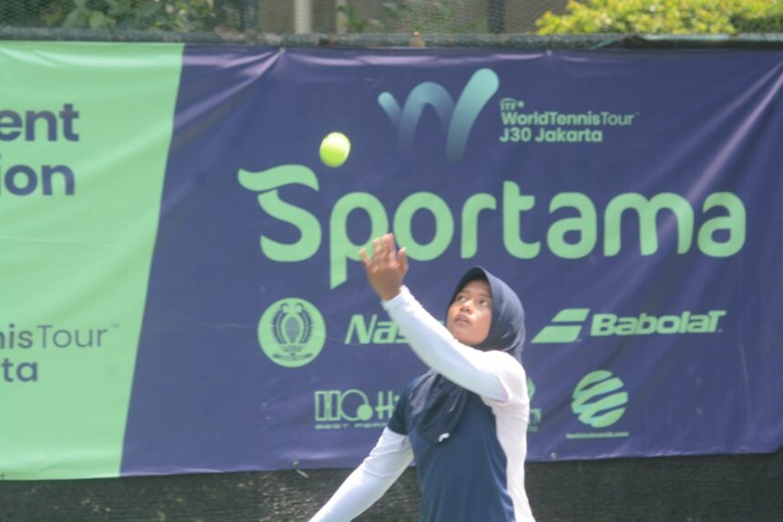 Cylova Zuleyka Hukmasabiyya, juara bertahan tunggal putri Sportama ITF J30 Jakarta