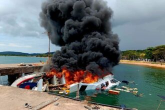 kebakaran speedboat yang menewaskan calon gubernur (cagub) Maluku Utara, Benny Laos