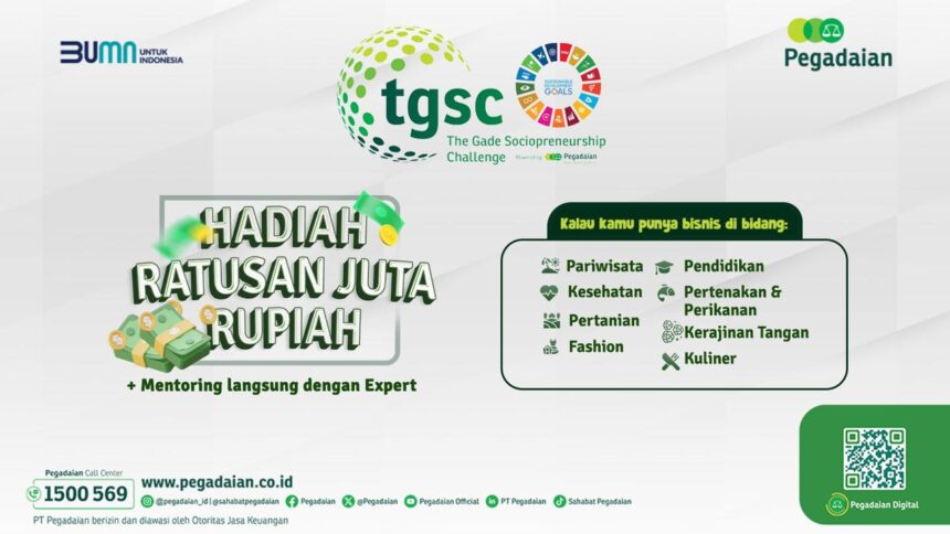 Pegadaian selenggarakan The Gade Sociopreneurship Challenge (TGSC) 2024. Foto: Dok Pegadaian