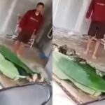 Seorang pria bernama Bastian Sihombing luka bakar serius, setelah handphonen (HP) miliknya meledak lalu terbakar. Foto: IG, @dramakuin.official (tangkap layar)