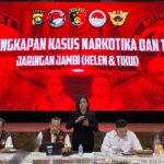 Bareskrim Polri gelar konferensi pers kasus narkoba jaringan Jambi.