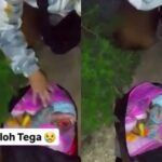 Penemuan bayi di dalam sebuah tas ransel di Lapangan Pasir Honje, Lagadari, Selacau, Kecamatan Batujajar, Kabupaten Bandung Barat. Foto: X, @Heraloebss (tangkap layar)