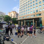 BPJS Ketenagakerjaan Jakarta Kelapa Gading menggelar sosialisasi sekaligus layanan pendaftaran kepesertaan program Jaminan Sosial Ketenagakerjaan (Jamsostek) dalam kegiatan Maybank Cycling Series Il Festino, di Jakarta. Dengan demikian seluruh pesepeda dalam even tersebut terlindungi oleh program Jamsostek