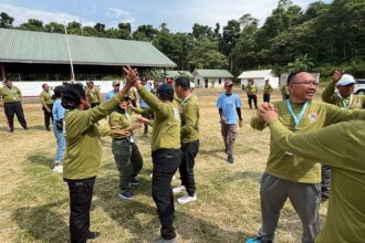 Suasana saat para peserta Pelatihan Senior Disaster Management Training (SDMT) antusias mengikuti kegiatan pelatihan digelar di Pusat Misi Pemeliharaan Perdamaian (PMPP) Sentul, Bogor, Jawa Barat, Senin (21/10/2024). Foto: Ist