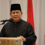 Presiden Prabowo saat menyampaikan pidato.(Foto dok Gerindra)