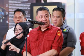 Direktur Penyidikan pada Jaksa Agung Muda Pidana Khusus (Jampidsus), Abdul Qohar dalam jumpa pers di depan Menara Kartika Adhyaksa Kejaksaan Agung, Kebayoran Baru, Jakarta Selatan, Rabu (23/10/2024). Foto: Yudha Krastawan/ipol.id