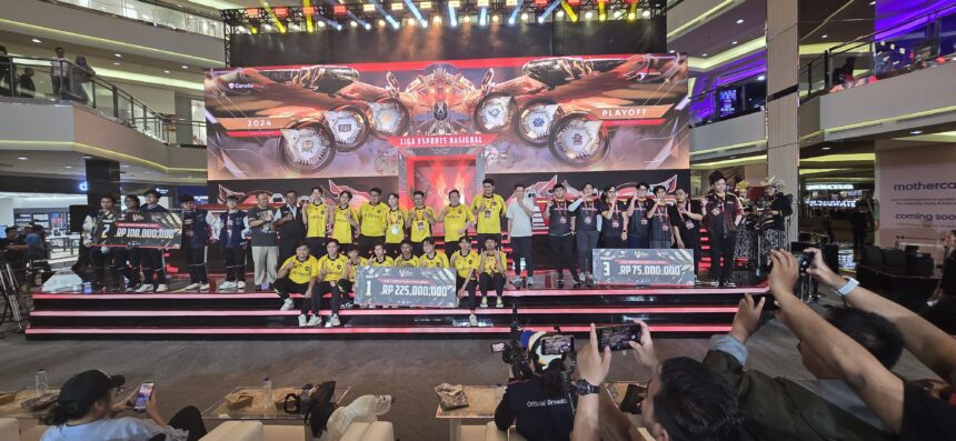 Kalahkan Evos Holy di partai Puncak, Onic Miracle Resmi Jadi Legenda Baru di Liga 1 Esports Nasional 2024. Foto/ist