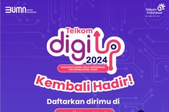 PT Telkom Indonesia (Persero) Tbk (Telkom) berkomitmen untuk mendukung pengembangan kecerdasaan anak bangsa, salah satunya melalui program Telkom DigiUp 2024. Foto: Telkom Indonesia