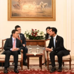 Wakil Presiden Gibran Rakabuming Raka menerima kunjungan kehormatan dari Wapres China Han Zheng di Istana Wapres, Jakarta, Senin (21/10/2024). Foto: Biro Pers Sekretariat Wapres