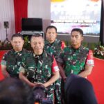 Panglima Komando Gabungan Terpadu Pengamanan (Pangkogabpadpam) VVIP Laksdya TNI Rachmad Jayadi, saat memberikan keterangan pers kepada wartawan. Foto: Puspen TNI