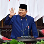 Presiden Prabowo Subianto memberikan pidato pertamanya usai dilantik sebagai Presiden Republik Indonesia periode 2024-2029, di Gedung MPR-DPD-DPR RI, Senayan, Jakarta, Minggu (20/10/2024) pagi. Foto: Humas Setkab/Rahmat