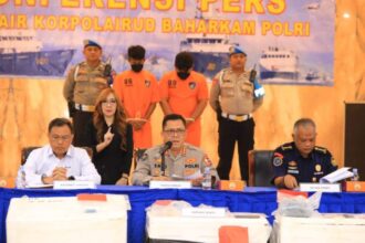 Konferensi pers pengungkapan kasus bahan peledak. Foto: Humas Polri