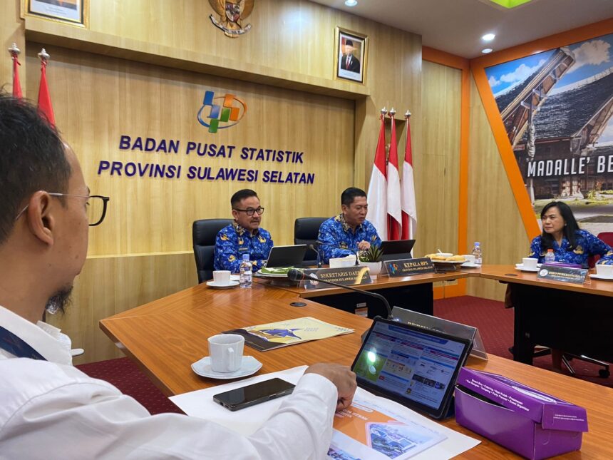 BPS Sulsel rilis kondisi ekonomi Sulsel. Foto: dok humas