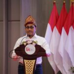 Kepala Eksekutif Pengawas Inovasi Teknologi Sektor Keuangan, Aset Keuangan Digital (IAKD) Hasan Fawzi dalam sambutannya pada acara Digital Financial Innovation (Digination) Day 2024 dengan tema “Digital Transformation 5.0 Peran Financial Technologi dan Blockchain dalam Mentransformasi Layanan Jasa Keuangan dan Meningkatkan Taraf Hidup Masyarakat” yang dilaksanakan di Kantor OJK Provinsi Sumatera Selatan dan Bangka Belitung, Palembang, Jumat (11/10/2024). Foto: Otoritas Jasa Keuangan (OJK)