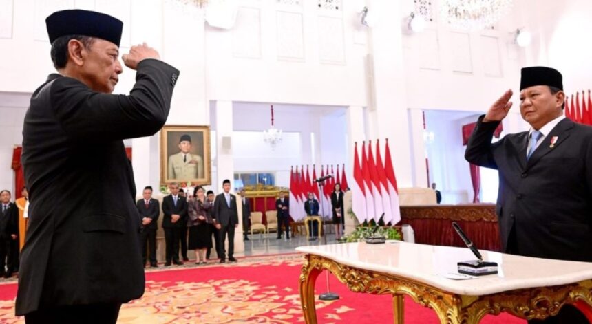 Presiden Prabowo Subianto secara resmi melantik para Penasihat Khusus, Utusan Khusus, dan Staf Khusus Presiden di Istana Negara, Jakarta, pada Selasa, 22 Oktober 2024. Foto: BPMI Setpres