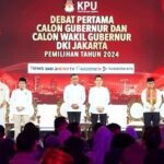 Debat pertama pasangan calon Gubernur dan Wakil Gubernur DKI Jakarta Tahun 2024. Foto: dok. KPU DKI Jakarta