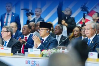 Menteri Luar Negeri (Menlu) RI Sugiono dalam Konferensi Tingkat Tinggi (KTT) BRICS Plus di Kazan, Rusia, Kamis (24/10/2024). Foto: Instagram @kemlu_ri