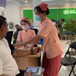 Memperingati hari Sumpah Pemuda, BPJS Ketenagakerjaan Jakarta Grogol menghadirkan layanan mini medical check up (MCU) untuk peserta. Foto: Ist