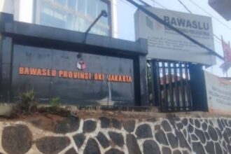 Gedung Bawaslu DKI Jakarta yang mengawasi proses lipat dan sortir kertas suara.(Foto dok Bawaslu)