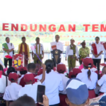 Presiden Joko Widodo (Jokowi) meresmikan Bendungan Temef, di Kabupaten Timor Tengah Selatan, Provinsi Nusa Tenggara Timur (NTT), Rabu (02/10/2024) pagi. Foto: Tangkapan YouTube BPMI Setpres