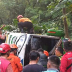 Bus, Rombongan Besan Tangerang, tabrakan, Terguling Pekalongan Jurang