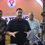 Menpora Dito Ariotedjo memberikan tanggapan terkait pertandingan antara Timnas Indonesia dan Bahrain dalam babak tiga Grup C Kualifikasi Piala Dunia 2026 Zona Asia. Foto: bagus/kemenpora