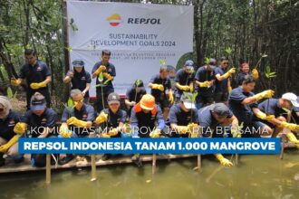 Komunitas Mangrove Jakarta bersama Repsol Indonesia Tanam 1.000 Mangrove