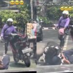 Pria viral di media sosial lantaran tega smack down kekasihnya sendiri di depan umum. Foto: X, @bacottetangga__ (tangkap layar)