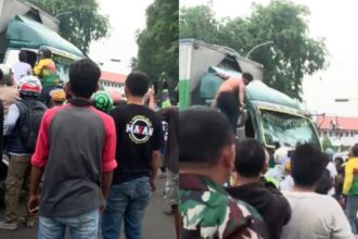 Kecelakaan terjadi di Kawasan Graha Raya hingga Dikejar ke Jalan KH. Mansur Kota Tangerang pada Kamis (31/10/2024). Foto: IG, @info_ciledug (tangkap layar)