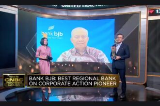 bank bjb Raih Penghargaan Best Regional Bank on Corporate Action Pioneer dalam ajang Road to CNBC Indonesia Awards 2024.