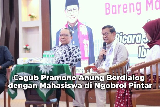 Cagub Pramono Anung Berdialog dengan Mahasiswa di Ngobrol Pintar