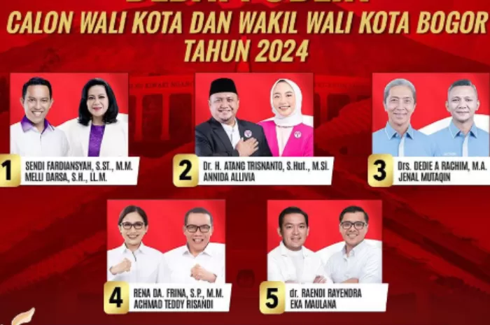 Calon Wali Kota dan Wakil Wali Kota Bogor di Pilkada 2024. (Foto: Instagram @kpu_kota_bogor)