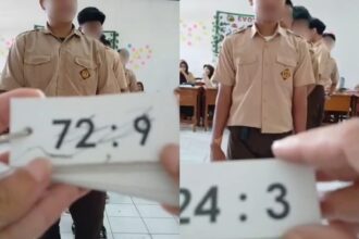 Viral video siswa SMA jurusan IPA tidak mengerti pembagian dasar. Foto: X @kegblknunfaedh