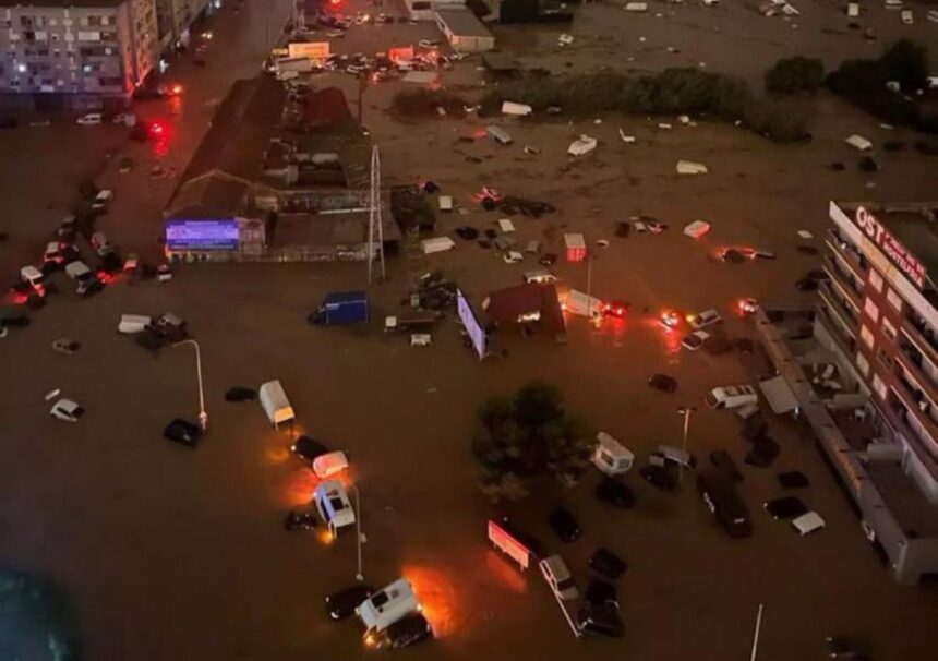 Banjir di Spanyol. Foto: Medsos X