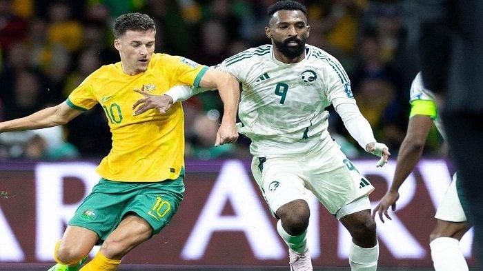 Hasil akhir pertandingan laga Timnas Australia vs Arab Saudi pada babak ketiga Kualifikasi Piala Dunia 2026 zona Asia berakhir dengan hasil imbang 0-0digelar di Stadion Melbourne Rectangular, Kamis 14 November 2024.