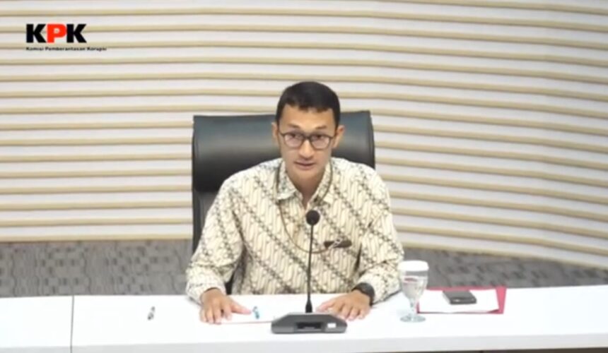 Aggota Tim Jubir KPK, Budi Prasetyo. Foto: Screenshot live YT @kpkri