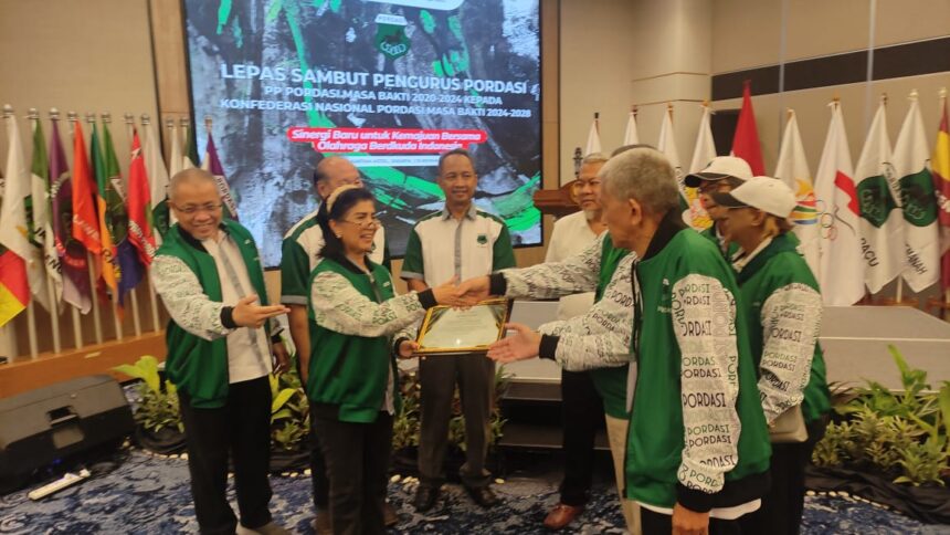 Ketum PP.Pordasi masa bakti 2020-2024 Triwatty Marciano Pada Wartawan, Jumat (15/11)