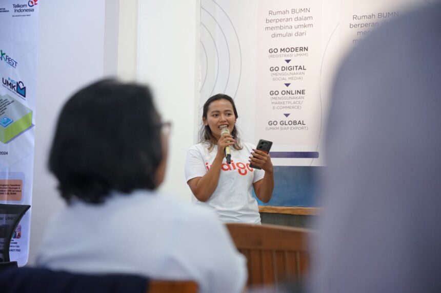 Sampai dengan tahun 2024, Rumah BUMN Telkom telah sukses melaksanakan serangkaian kegiatan pendampingan kepada UMK di 43 lokasi di seluruh Indonesia. Foto: Telkom Indonesia