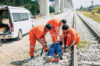 Ilustrasi, pria terserempet kereta. Foto: Istock, @coffeekai