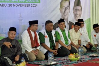 Ketua DPW PPP DKI Jakarta, Saiful Rahmat Dasuki (keempat dari kiri) di acara konsolidasi partai.(Foto istimewa)