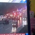 Suasana Kecelakaan Truk Rem Blong di Ruas Tol Cipularang. (Tangkapan layar)