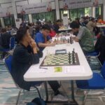 Antusias peserta di babak Kelima JAPFA FIDE Rated Chess Tournament 2024 Gedung Serbaguna Senayan, Jakarta, Senin (18/11/2024).