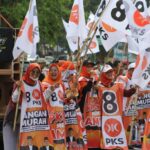 Kampanye PKS pada pileg dan pilpres 2024 di Kota Blitar Jawa Timur. Foto: dok PKS